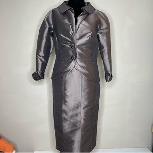 Rene Lezard formal silk polyester suit